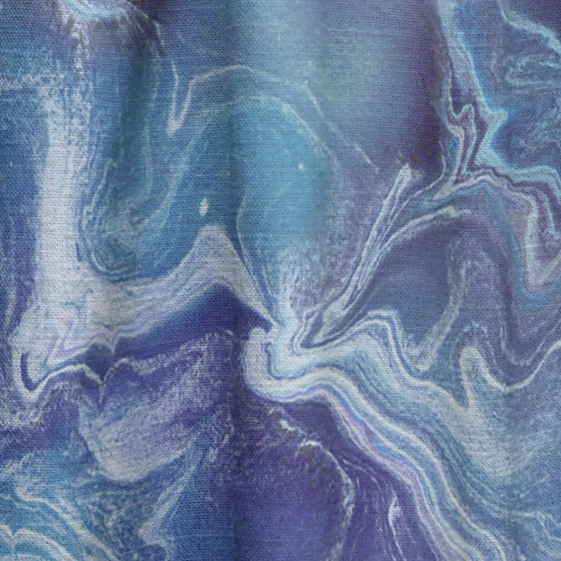 Panneau de rideau simple semi-diaphane avec passe-tringle Marble