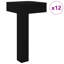 Vidaxl Standing Feet Black Iron Furniture Support Home Parts Elevation Base