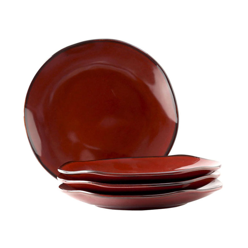 Assiette plate Connellsville, Pierre rouge
