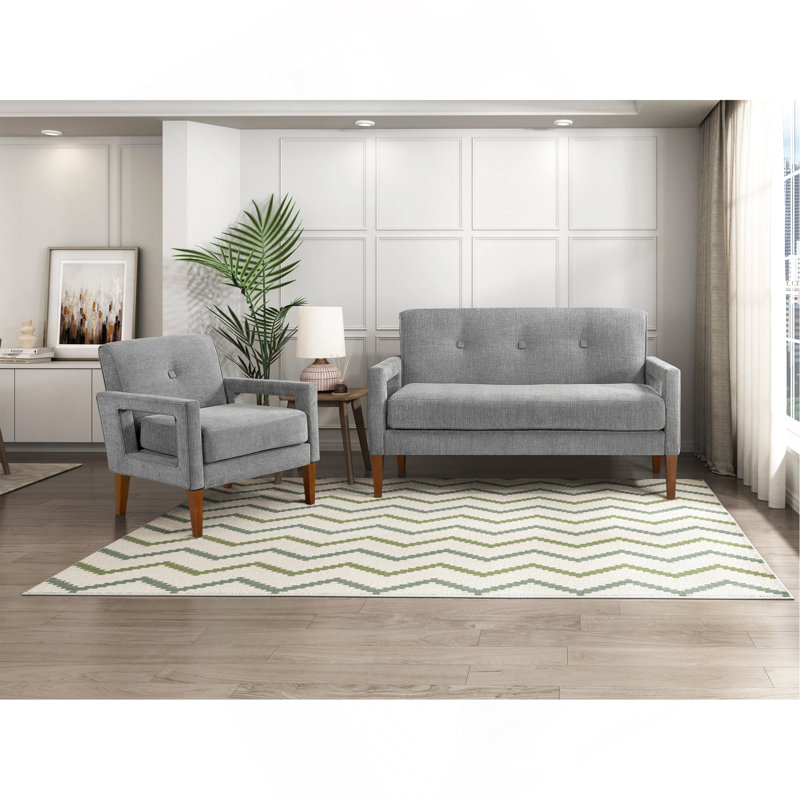 Meuble de salon 2 pièces Modern Living, Gris
