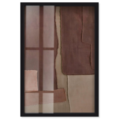 Décoration murale bohème Raw Edge IV par Art Remedy, cadre noir, 11 x 16