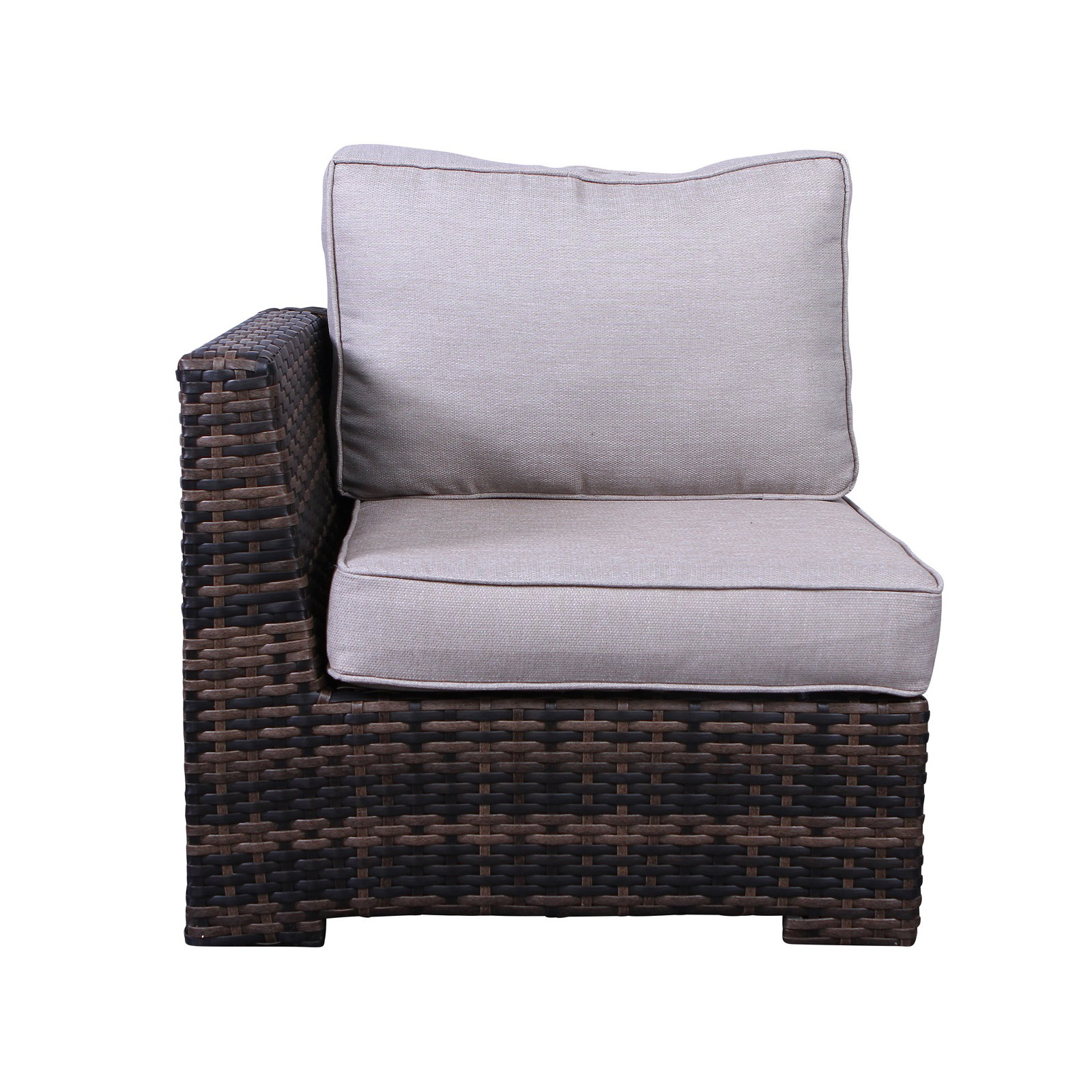 Kirkby Wicker Fully Assembled 5 - Person Seating Group with Cushions