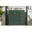 Ensemble de meuble-lavabo vert 36 po avec lavabo en céramique pour salle de bain moderne