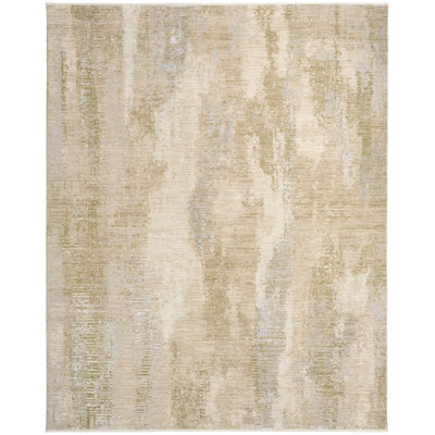Calvin Klein CK089 Drift 9' x 12' Beige Sage Modern Indoor Rug
