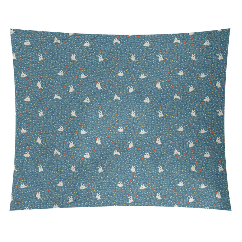 Tapisserie «Avicia Bunny Rabbit» par Katelyn Elizabeth, H 27,5 po x l 37,5 po, Intérieur / extérieur