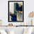 Impression noire sur toile encadrée sélectionné
