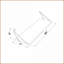 Tablette murale, triple tablettes flottantes rustiques avec supports en métal | Finition noyer | Accents jaunes-1830844646