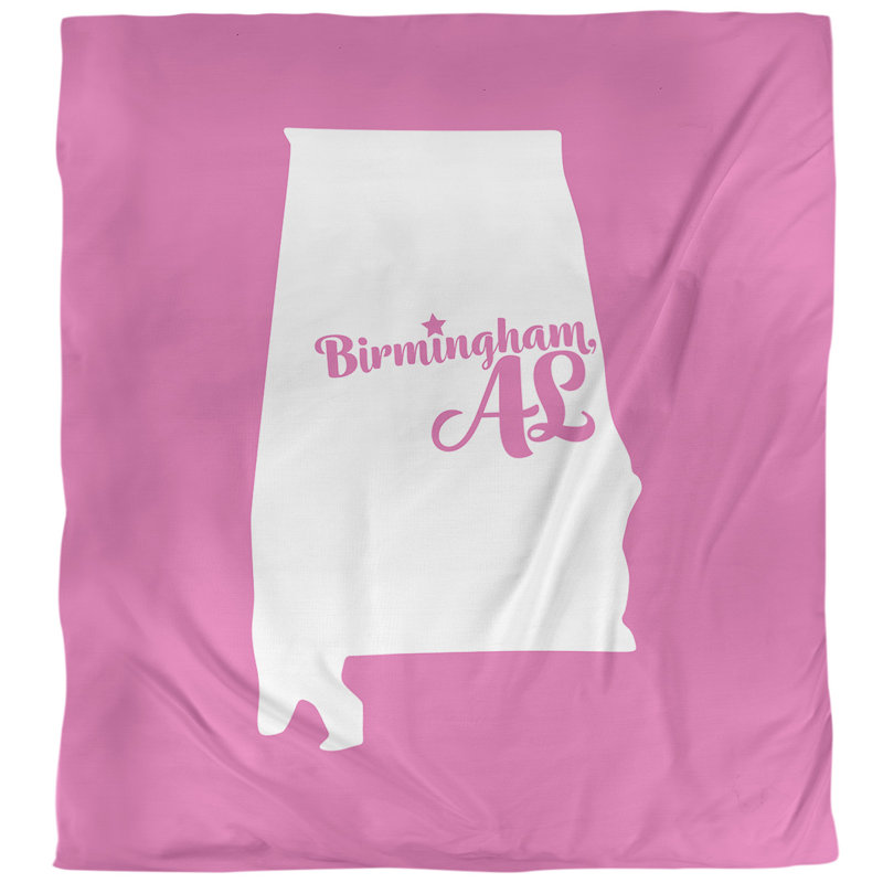 Modern & Contemporary Polyester Duvet Cover, Queen Duvet Cover, Pink