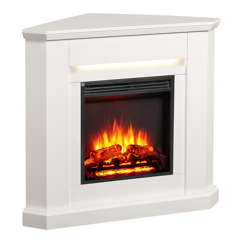 HOWICK FLAMME 96cm W Electric Fireplace, White