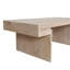 Table de bout sculpturale géométrique, table d'appoint moderne à profil bas avec rangement ouvert