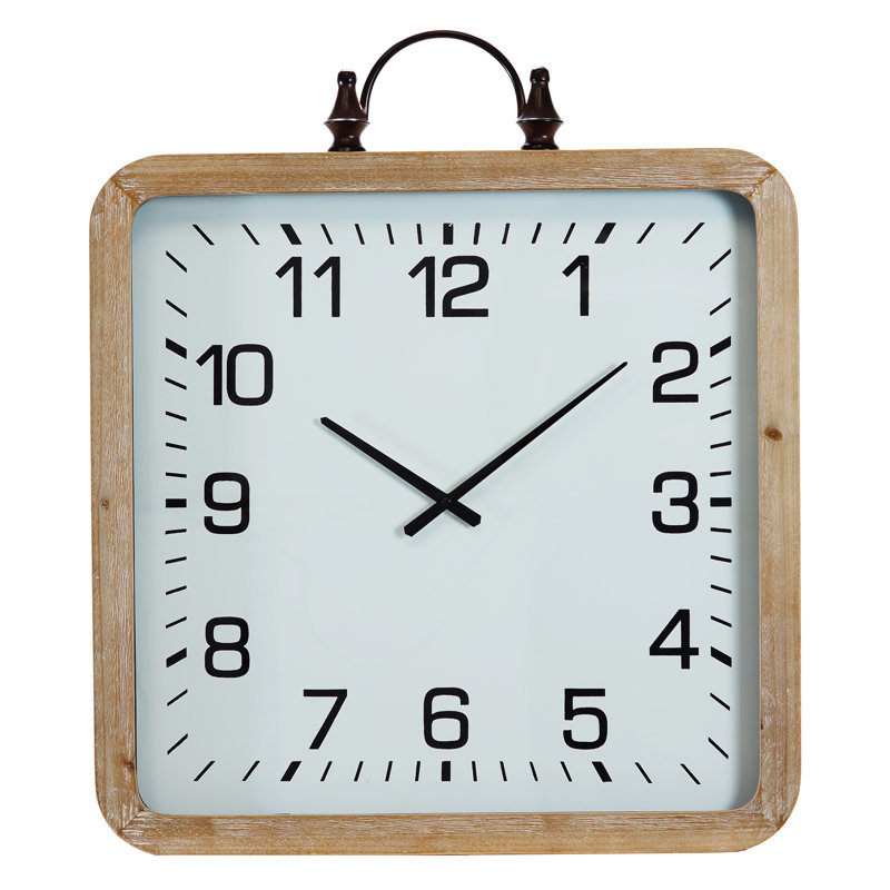 Horloge de table numérique en bois