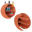 Étagère murale à 3 niveaux en forme de lune, support de rangement pour la décoration intérieure