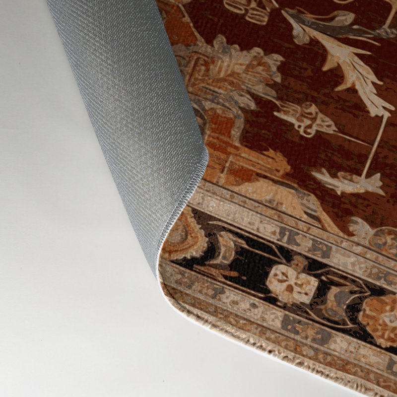 Tapis turc intérieur et extérieur brun, Rectangle 9 pi x 12 pi