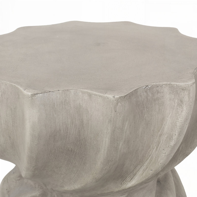 Outdoor Lightweight Concrete Side Table