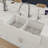 39.5'' L Double Bowl Fireclay Kitchen Sink-14385954