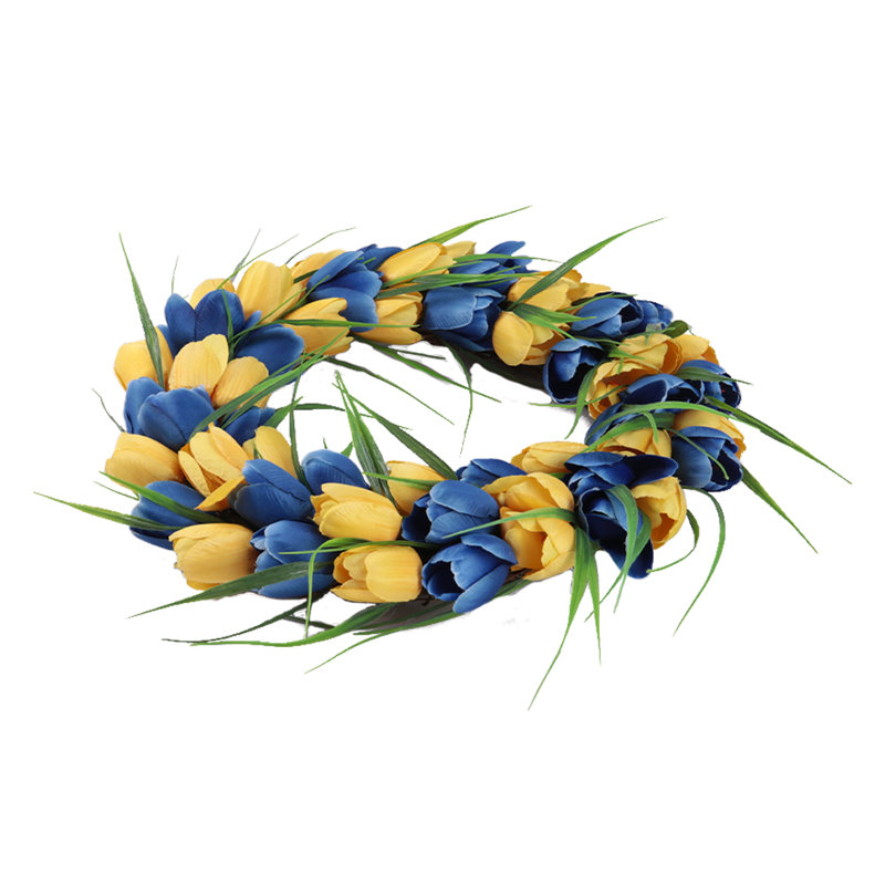 Faux Tulip 40cm Wreath