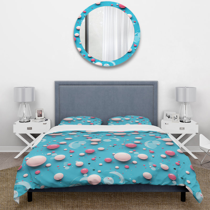 Literie Popart Bubblegum Mirage III, Housse de couette simple + 1 taie décorative stan