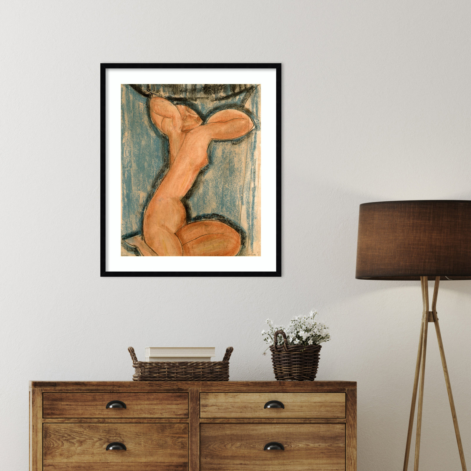 Oakden "Caryatid" Print, Black, 33" H x 28" W