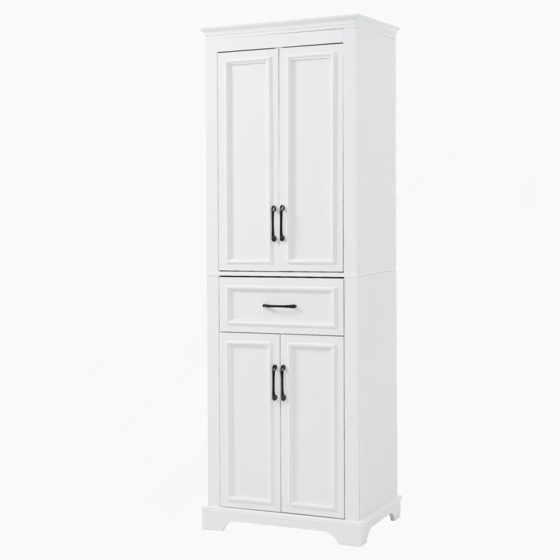 Meuble-lavabo autoportant avec un design moderne et élégant, plusieurs options de rangement, des portes à charnières amortissantes et une finition durable pour les salles de bain organisées