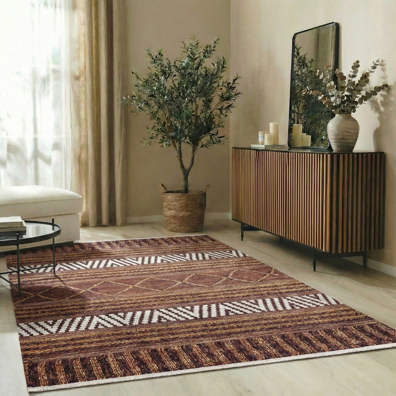 Tapis marocain Thambiah, Tapis de couloir 2 pi 8 po x 6 pi 7 po