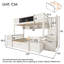 European Single (90 x 200 cm) Storage Bunk Bed
