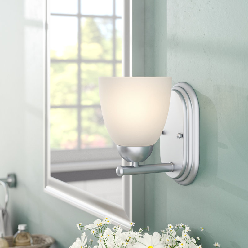 Applique murale pour salle de bain 1 lumière Hayden, Chrome poli