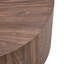 Table basse cylindrique en placage de noyer pour espaces de vie compacts-1432521726