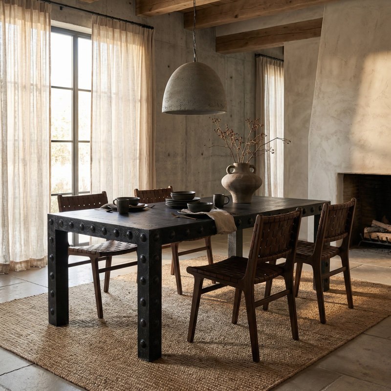Didier Walnut Wood Dining Table