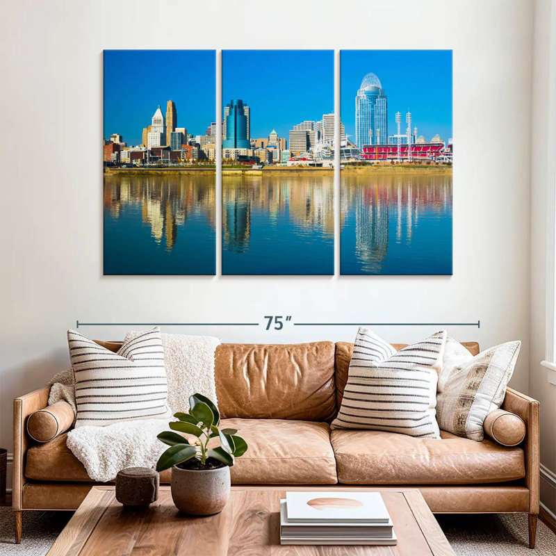 Nicci Cincinnati Riverfront, 42" H x 65" W