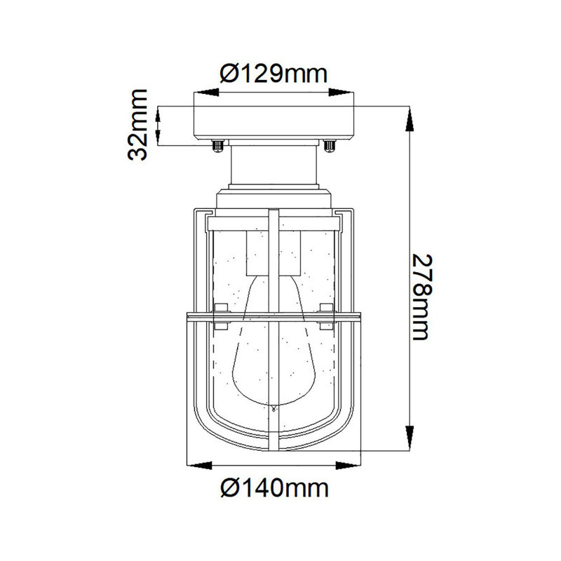 Lakemont Transparent Lantern Head