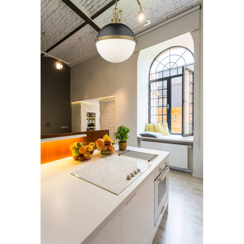 Dukinfield 2 - Light Unique/Statement Pendant, Matte Black/Factory Bronze