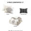 Édredon 4 pièces avec coussin décoratif pour lit double / grand. Noir / microfibre imprimée. . Facette d'inspiration mondiale. Oreiller lavable double / grand. Imprimé. Rembourrage. . Aspect. Machine