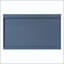 Armoire de salle de bain 47 "avec tablette ajustable et tablettes ouvertes - bleu