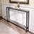 Sofa Table with Outlet and USB Port, 48" Console Behind Couch Table with Steel Frame,Grey