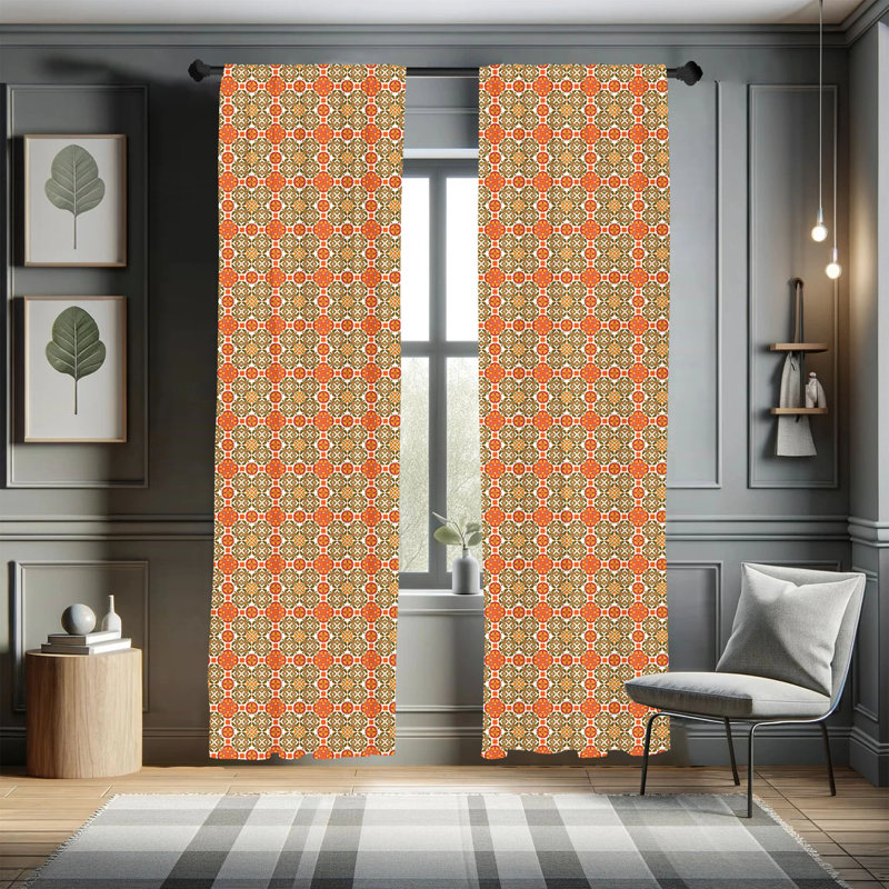 Semi-Sheer Rod Pocket Curtain Panels, 28" x 63"