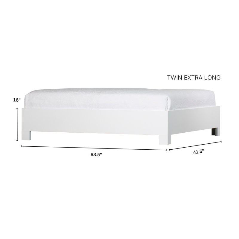 Darien Low Profile Standard Bed, King, Natural