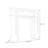 Burlywood Manufactured Wood Freestanding Fireplace-635791896