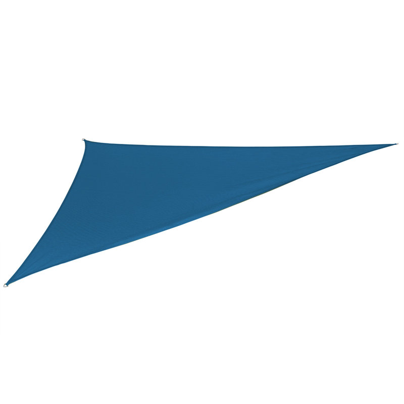 18' Sapphire Blue Triangle Shade Sail with Hardware Kit