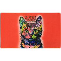 Pet Bowl Feeding Mat Dog Cat Absorbent Microfiber 12.5" x