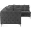 Canapé modulaire réversible en velours 108 po-82749473
