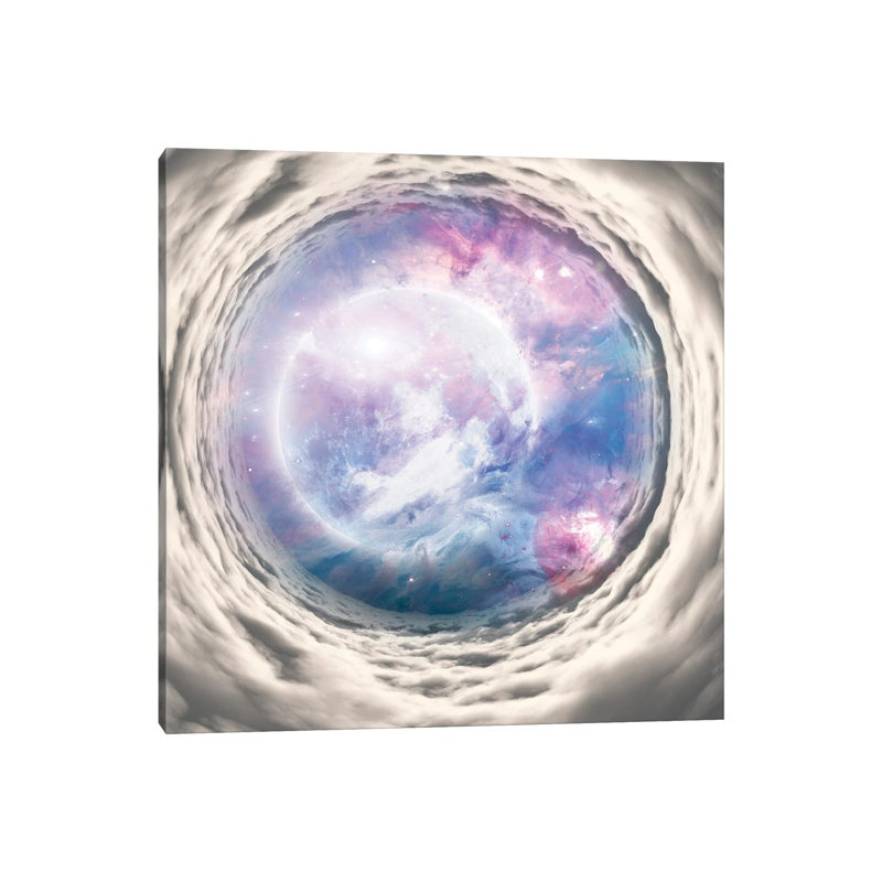 Cloud Tunnel With Full Moon by Bruce Rolff - Wrapped Canvas Gallery-Wrapped Canvas Giclée, 30.48 cm H x 30.48 cm W