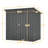 Mondawe 6' x 4' Outdoor Metal Storage Shed with Hinged Door, Lock and Ventilation