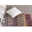 Petit tapis 2,6 x 4,8 pi, tapis turc, tapis de chambre rouge, tapis modernes, tapis géométriques, tapis rétro