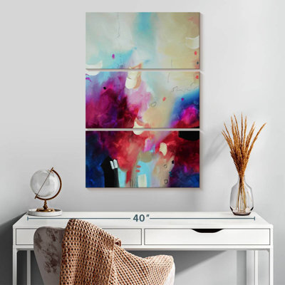 Avery fuchsia et bleu I