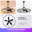 41-Inch Wagon Wheel Chandelier Fan-503017819