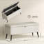 Polyester Upholstered Storage Bench-605577864
