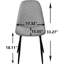 Wellersburg Modern Velvet Upholstered Armless Dining Chair-1989582018-1951845094