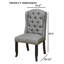 Chaise de salle à manger rustique 2 pièces-1883383311