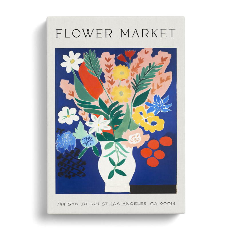 San Julian Flower Market Exhibition No.3 - Wrapped Canvas Print, 50cm H x 35cm W x 3cm D