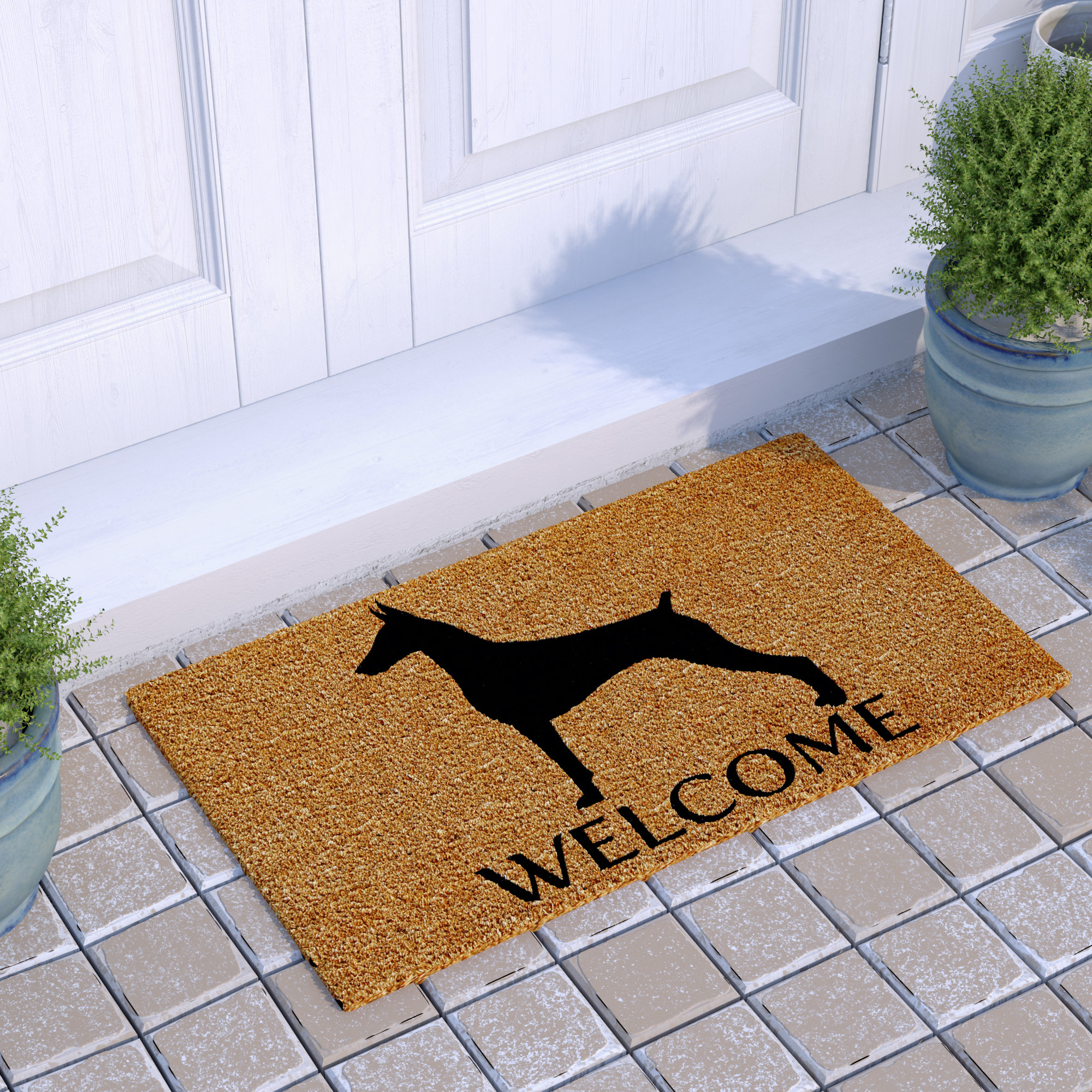 Red Barrel Studio® Taly Doberman Non-Slip Outdoor Door Mat